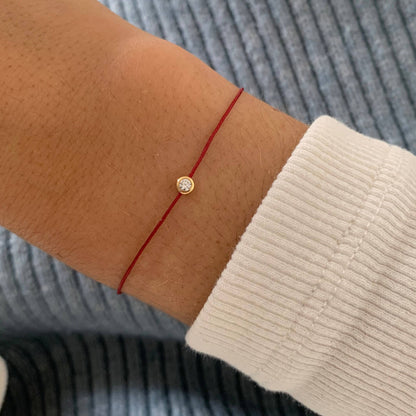 Armband met glanzende vergulde zirkonium voor dames